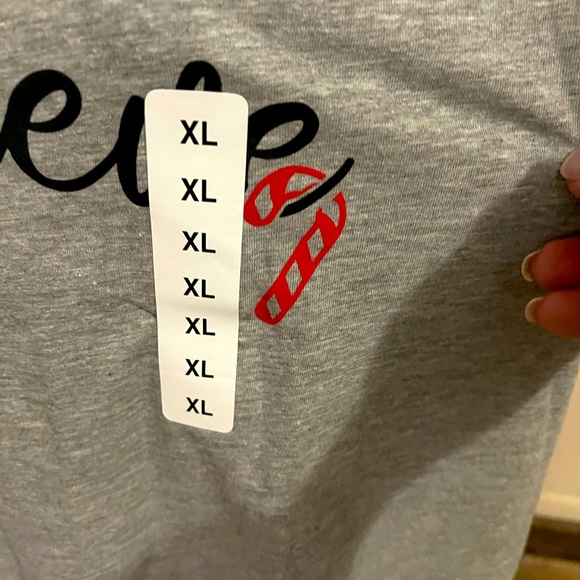 Believe Candy Cane 90% Cotton T-Shirt Sz XL - Picture 2 of 4